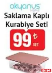 OKYANUS HOME SAKLAMA KAPLI KURABİYE SETİ